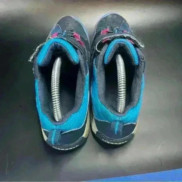 Merrell trail chaser hiking shoe girls blue/pink size 4m - Picture 2 of 7